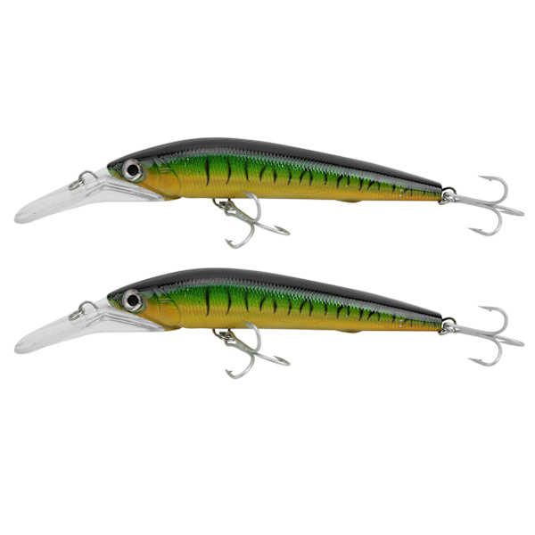 2 stk kunstig plastsimulering dypdykking Minnow lokke agn fisketilbehør2#