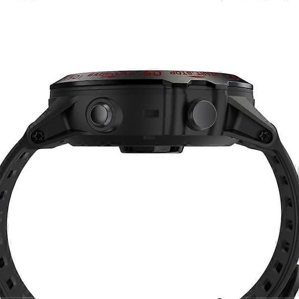 Til Garmin Fenix 3/3 HR Smart Watch Stålramme, B Version Black Ring Red Letter