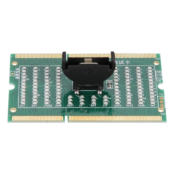 SO-DIMM Analyzer Diagnostic Tester Post Test Card til PC Laptop Desktop DDR234 med lys DDR3