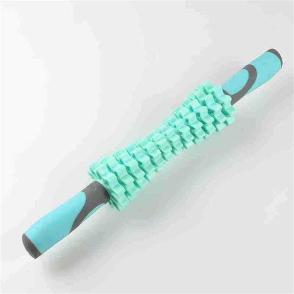 ABS Roller Massage Stick Meridian Muddring Bärbar Muscle Roller Tool Stick för Anti Cellulite Blå Längd 45cm/17.7in Bredd 5cm/2.0in