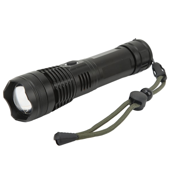 USB-laddningsbar ficklampa Superstark LED-ficklampa i aluminiumlegering med USB-kabel Vattentät ficklampa för utomhus- och inomhusaktiviteter