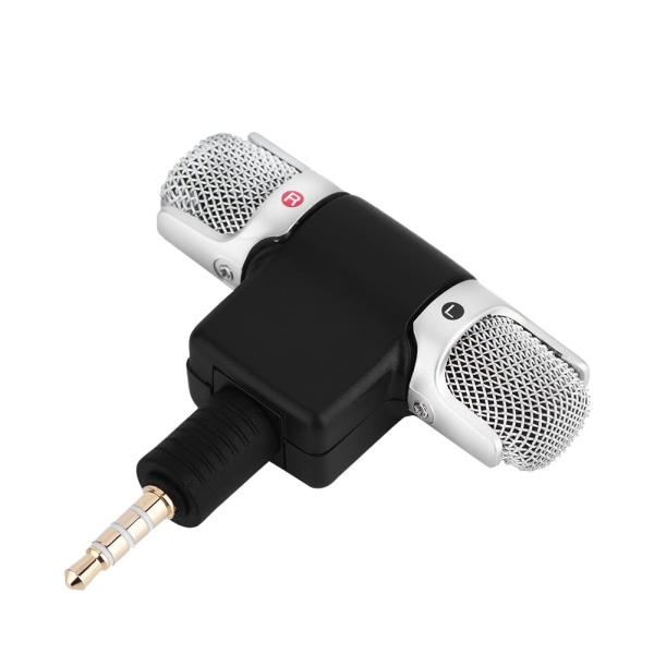 Mini Stereo Mikrofon Mic 3,5 mm guldbelægning stikstik til Andriod telefoner iPhones