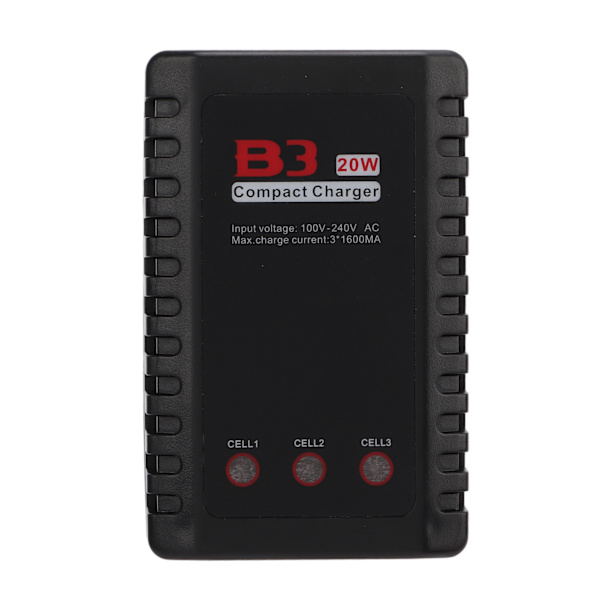 HotRC B3 Balance Lader Effektiv Varmeafledning Auto Sluk HotRC B3 Lipo Batteri Lader EU Stik 100‑240V