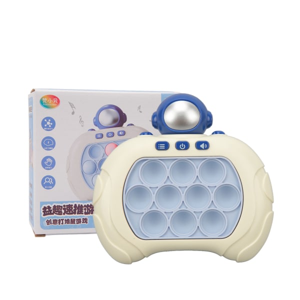 Push Pop Bubble Fidget Sensorisk leksak Pedagogisk tryckavlastande Push Bubble-leksak för barn över 3 år Blå