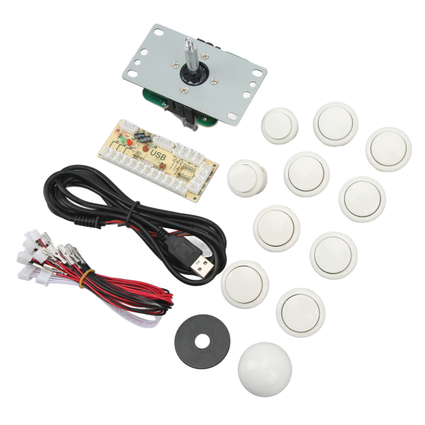 DIY USB Controller Dator Rocker Oval Ball Joysticks med Control Chip för Arcade Game White