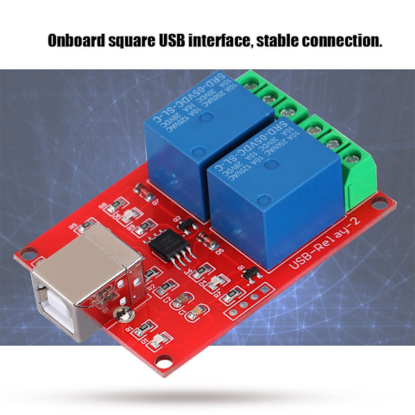 2-kanavainen 5V tietokoneen USB älykytkinohjain PC-releasemamoduulin laajennuskortti