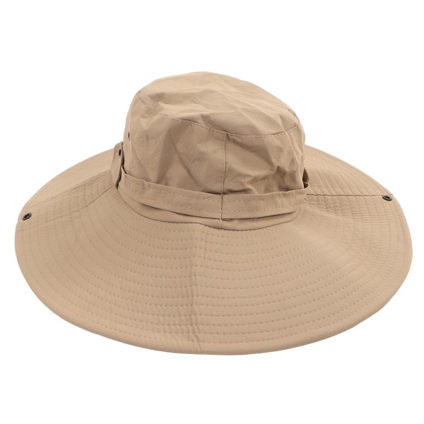 Fiskehat over UPF 50 UV-beskyttelse Justerbar Vandtæt Alsidig Bucket Hat med bred skygge til udendørs fiskeri Khaki