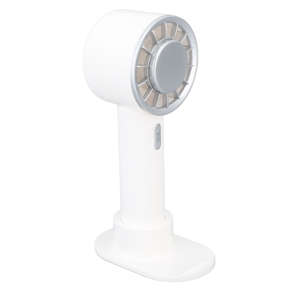 Mini Håndholdt Ventilator USB Opladning 2200mAh Batteri Bærbar Håndholdt Ventilator med Halvleder Køleplade til Sommer Hvid
