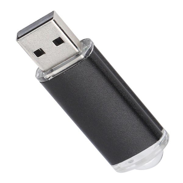 USB Flash Drive Gjennomsiktig deksel Svart bærbar lagringsminnepinne for PC Tablet8GB