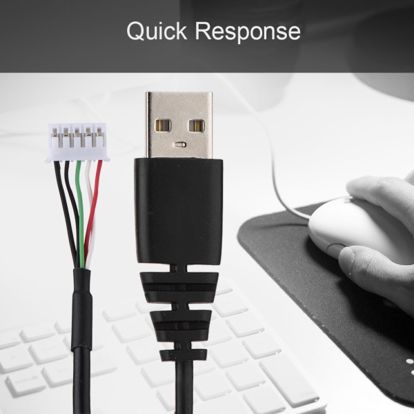 Professionel udskiftning af musekabel 2,19 yd ingen fastsiddende mus USB-kabel udskiftning til Rival 300