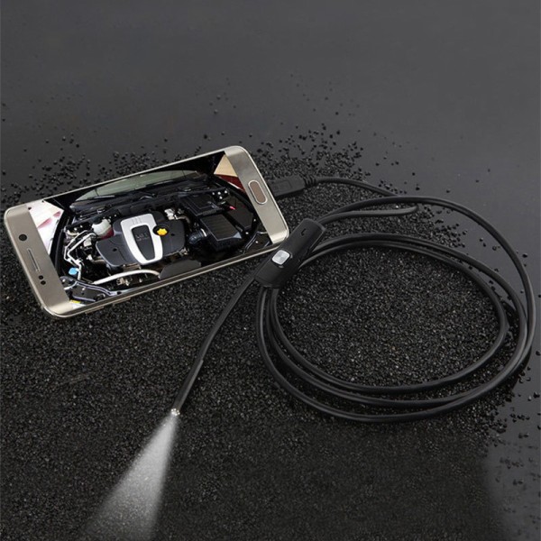7 mm HD-telefonendoskop med fleksibel ledning, let, multifunktionel, vandtæt USB-endoskop 1 m/3,3 fod