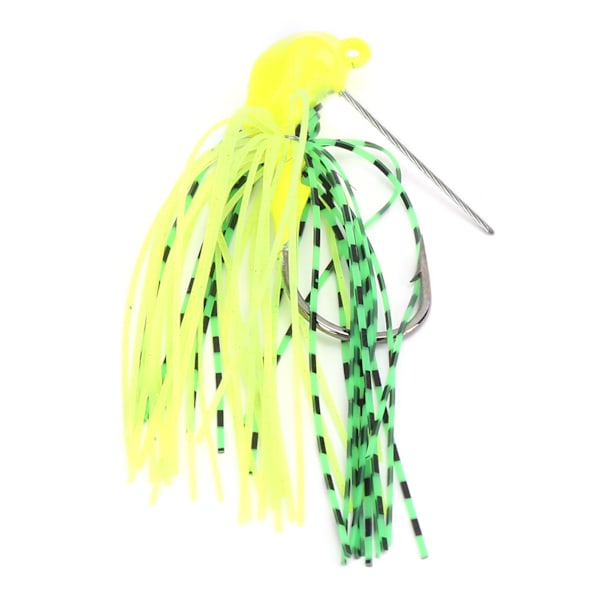 Pilblad spinnerbait Anti hengende bunnfiske lokke spinner agn for fersk havabbor Gul