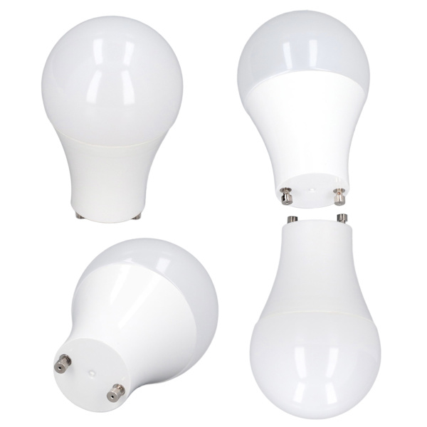 4 st GU24 LED-lampor med hög ljusstyrka, energibesparande LED A19-lampa för sovrumskontor 120V5W kallvitt 5000K