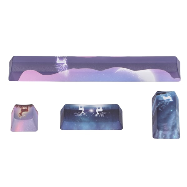 Keycap 4 Taster Elg Mønster Design Space ESC Enter Numpad Enter Personlighed DIY Keycaps til Mekaniske Tastaturer
