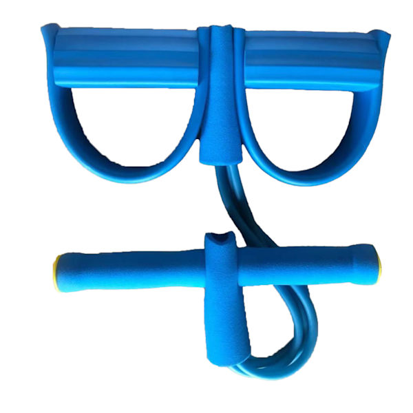 Pedal Resistance Band Multifunktionellt Spännrep Sit Up Dragrep Sit Up Träningsutrustning för Hemmabruk Resor Blå