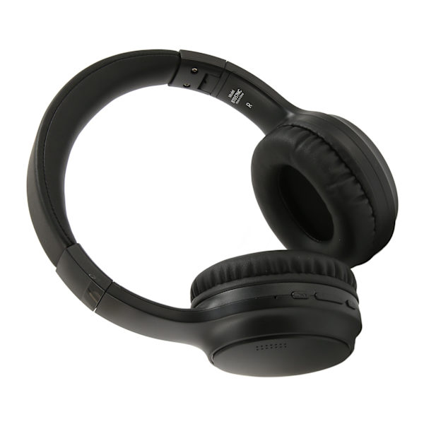Bluetooth-hovedtelefon Aktiv støjreducerende Dobbelt afspilningstilstand Sammenfoldelig trådløst headset til Travel Office Sort
