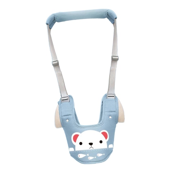 Toddler Walking Harness Mjuk Andningsbar Bomull Säker Spänne Väst Stil Toddler Walker för Hem Trädgård Utomhus Stjärna Blå