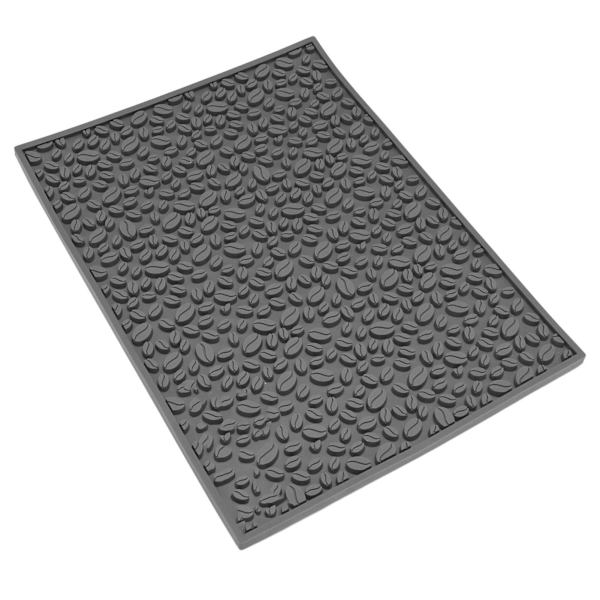Halkskyddsunderlägg för kaffebönor Design Skrivbord Bar Disk PVC-underlägg för Vattenavrinning Filtrering Grå