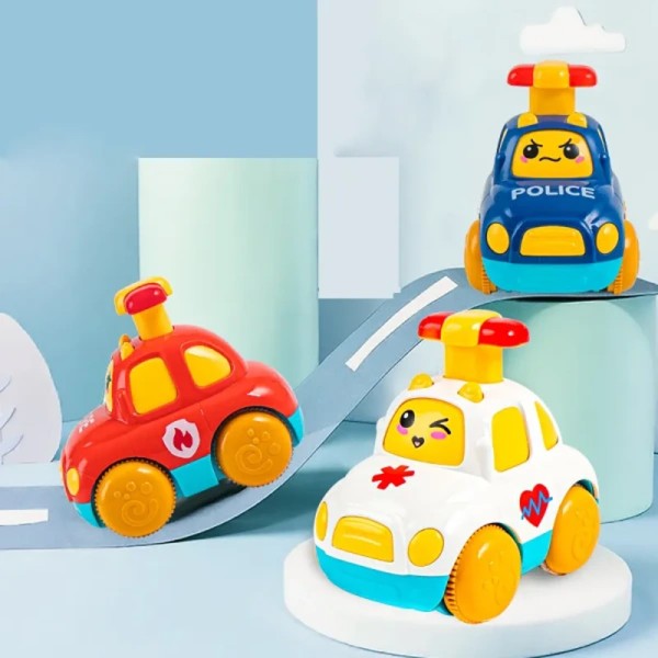 Baby leluauto, joka sopii 1 2 3 -vuotiaille pojille, lahjapush-sarjakuva-auton opetuslelu