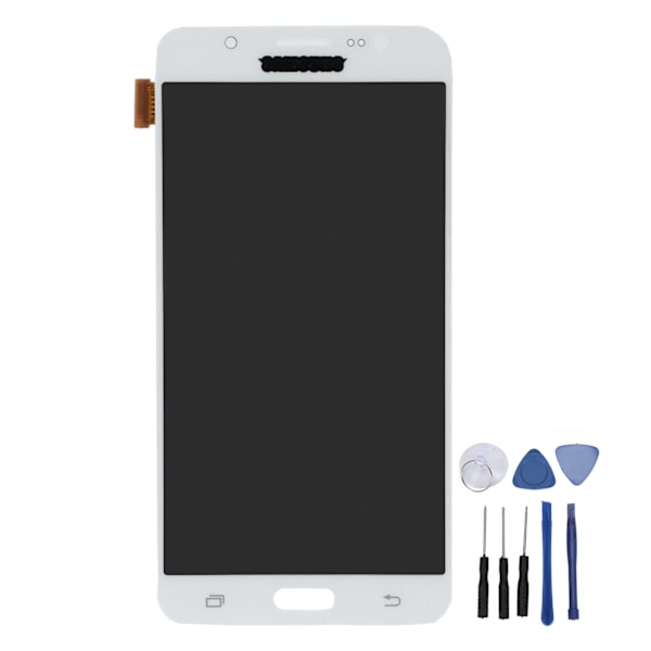 Skjerm Bytte LCD Display Skjerm Berøring Digitizer Samling for Samsung Galaxy J710 Hvit