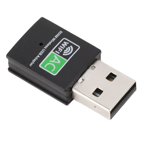 USB WiFi Adapter for PC 600M 5GHz 2,4GHz Trådløs Dongle Dual Band Plug and Play WiFi Trådløs Transceiver Adapter for bærbar PC