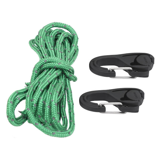 2st Rep Spännare Spännare Rep Spärrhake TieDown Karbinkrok Campingtältfäste