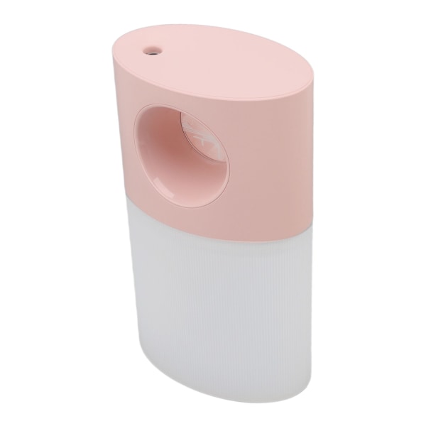 Mini Luftfugter Stille USB Genopladelig Fin Tåge Bærbar Skrivebords Luftfugter med Nattelys til Hjemmet Kontor 350ml Pink