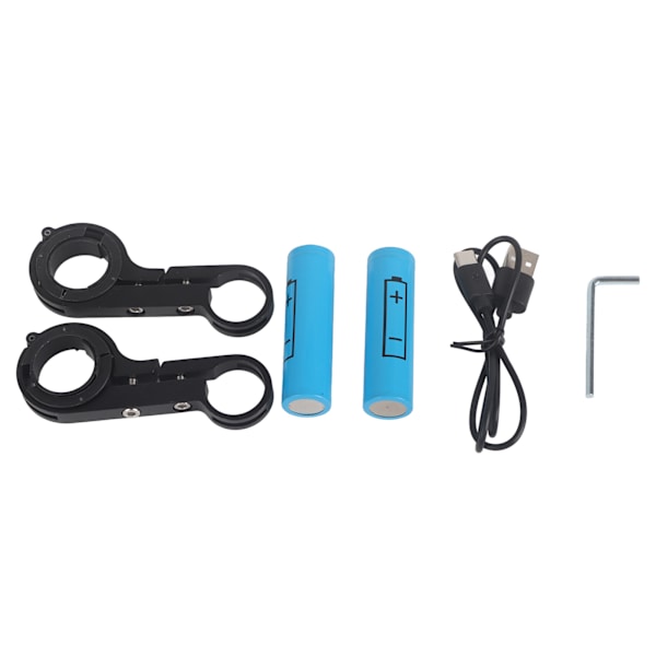 Sykkelstyreforlenger Oppladbar Aluminiumslegering 20CM Styrefeste Multifunksjonell Lysfesteholder Powerbank