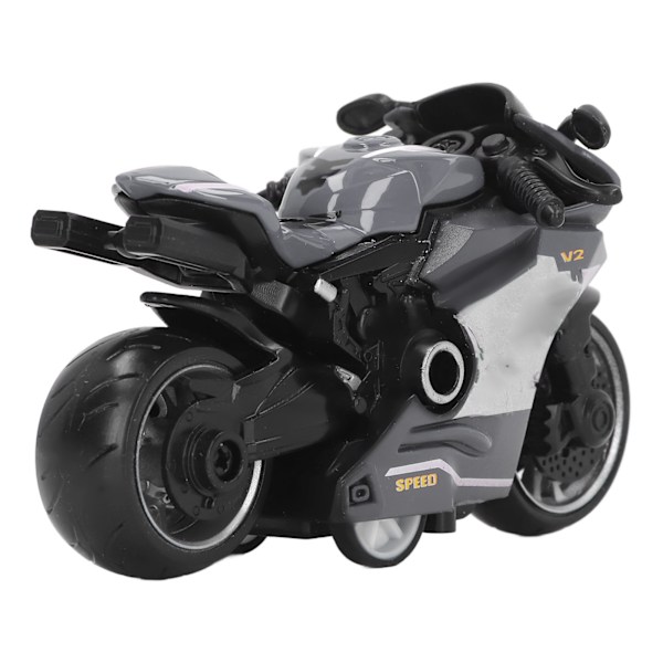 Tilbage træk motorcykler legetøj innovativ simulering legering motorcykel model til børn gaver samling grå