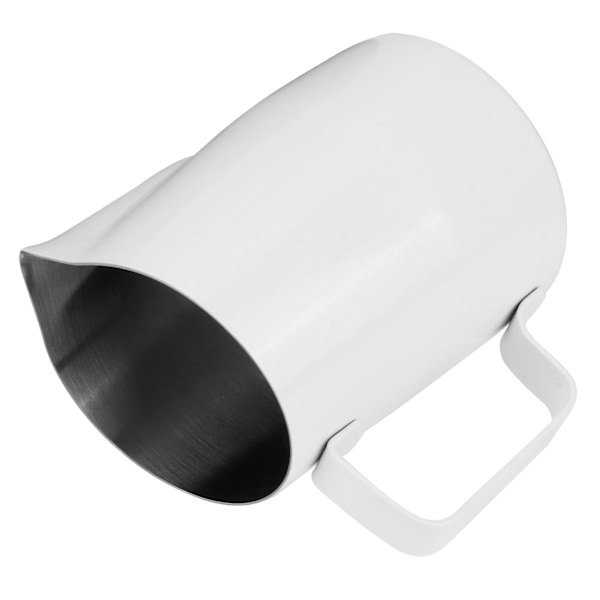 600 ml Kaffe Krus Kopp i Rustfritt Stål Melk Kaffe Skummende Mugge for Hjem Kaffe Bruk Hvit