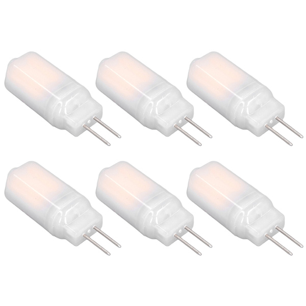 6 kpl G4 LED-lamppua 12V 360° Luminesenssi 360° Lämmönpoisto Alhainen Virrankulutus Yleinen Vakiopinta Lamput 3WWarm White