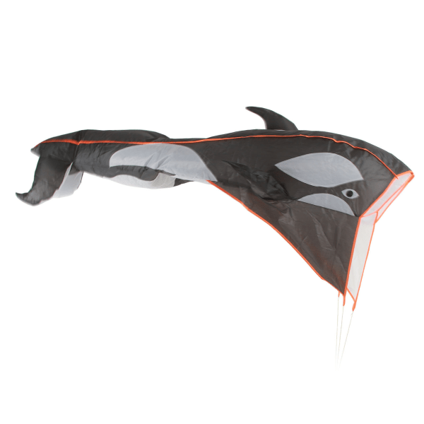 Unisex 3D Whale Kite Rammeløs Blød Parafoil Tegnefilm Dyr Vandtæt 3D Rammeløs Breeze Kite til Strand