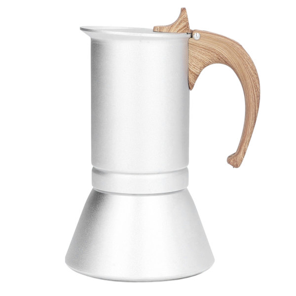 Moka Komfur Kaffemaskine Professionel Metal Italiensk Kaffemaskine til Hjem Rejse Sølv 300ml