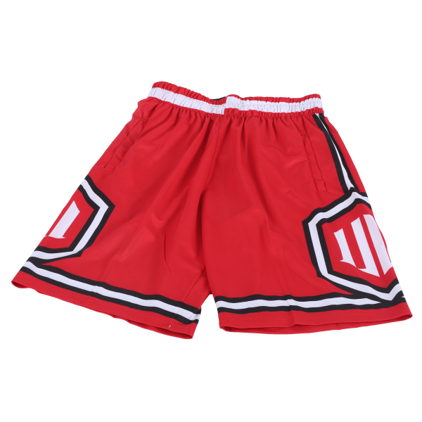 Basketballbukser for menn Hurtigtørkende sommerløping fitnesstrening pustende shorts(XXXXL)