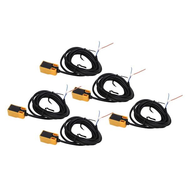 5PCS Induktiv närhetssensor NPN IP65 ABS-hölje Högfrekvens närhetssensorbrytare DC10‑30V
