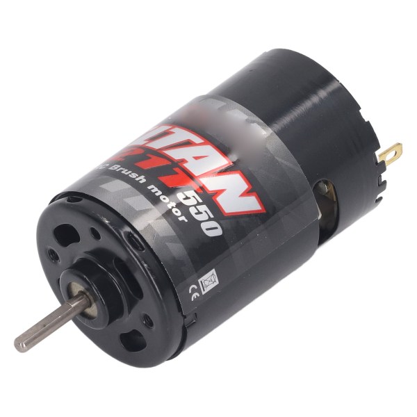 RC Borstad Motor med 1/3 Reduktionsväxellåda 550 Universal Borstad Motor för Elektrisk Bil Lastbil Båt 21T