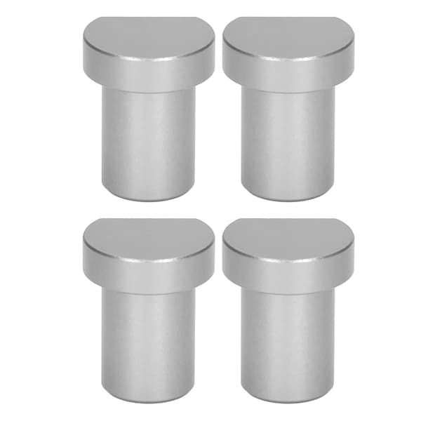4 stk. Trebearbeiding Skrivebord Begrensningsblokker Multifunksjonell Arbeidsbenk Peg Bremsestopper 20 mm Diameter Sølv