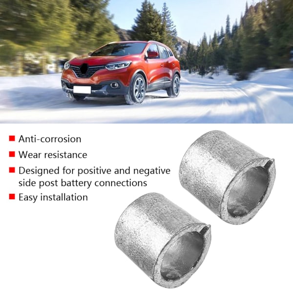 1 Par Bilbatteri Terminalomformer Post Adaptorer Anode Katode Ærmer