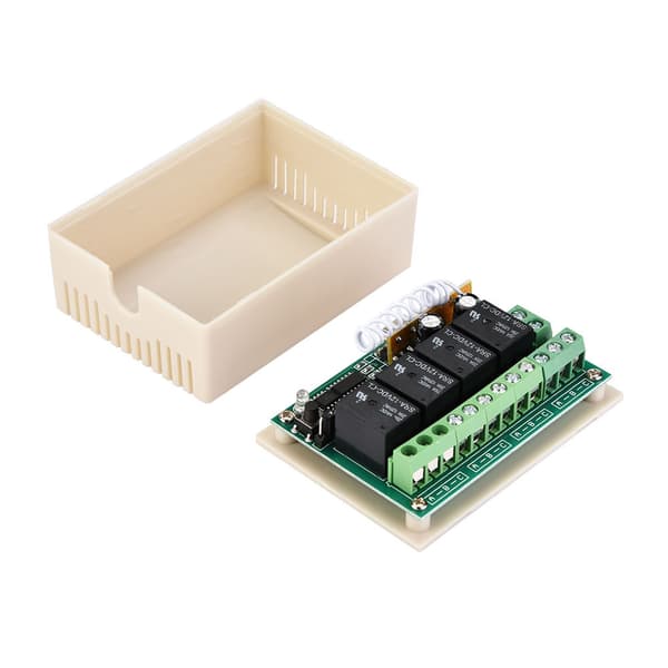 Trådløs Fjernkontroll Bryter Relé Mottaker RF Sender 433MHz 12V
