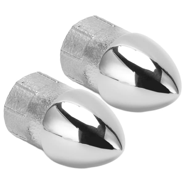 2 stk Båt Rustfritt Stål Rørhodeplugg Yacht Rør Rund Hodeplugg for 22mm/0.87in Rør