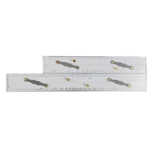 Marine Navigation Parallel Ruler Klar Skala Høj Nøjagtighed Transparens Båd Skib Tegning Parallel Ruler 450mm/17.71in