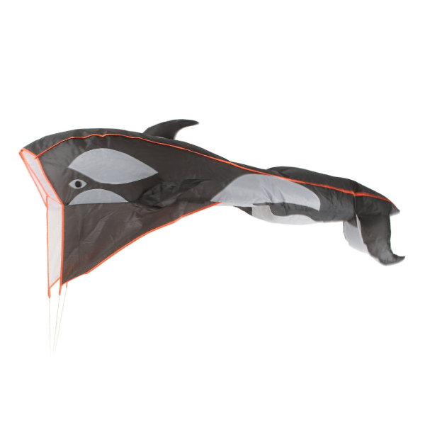 Unisex 3D Whale Kite kehyksetön Pehmeä Parafoil Cartoon Animal Vedenpitävä 3D Kehyksetön Breeze Leija rannalle