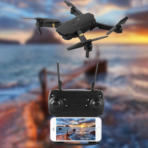 Sammenleggbar Drone HD Luftfotografering Profesjonell Quadcopter Toy 1080P Fjernkontroll Flyleketøy med fast høyde