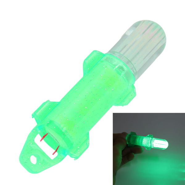 Undervanns lokkelampe Fisketiltrekkende indikator LED fiskeagnlys for fiskeverktøy Grønt lys