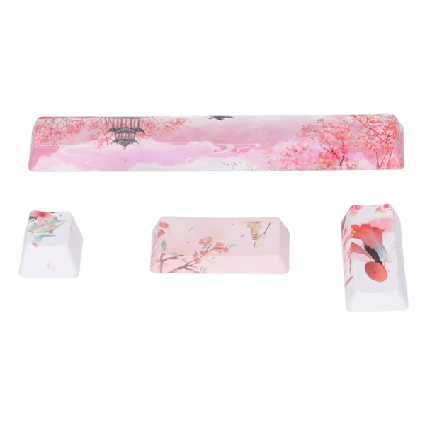 Keycap 4 Taster Peachblossom Skønhedsmønster Space ESC Enter Numpad Enter DIY Keycaps Sæt