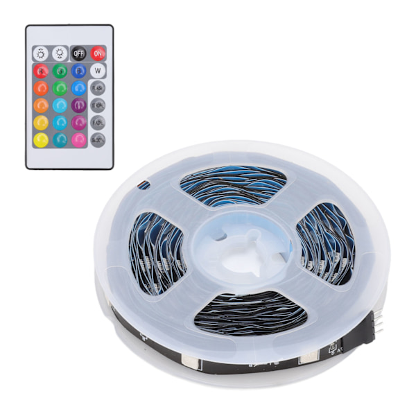 WiFi RGB-stripebelysning Multifunksjon APP-kontroll Dimmer 5050 Smart LED-stripebelysning for hjemmefest KTV 16,4 fot