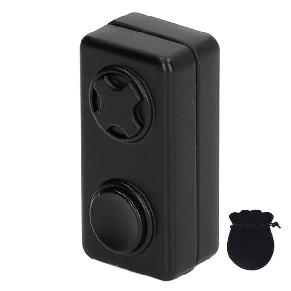 Magnetisk Slider Sensorisk Legetøj Terningformet 2 Knapper Lindrer Stress Fingerspids Push Slider Legetøj Sort