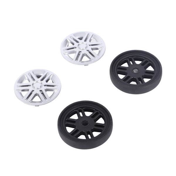 4 Set Resväska Reparationshjul med Skydd PVC Hjul Rullar Ersättning Bagagevagn