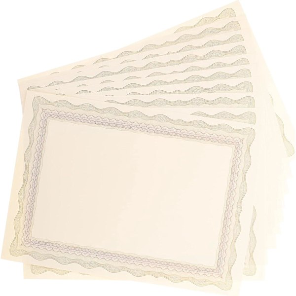 Certificate Parchment Paper - Pack of 10 | A4 Size | Blank Sheets for Office | Academic Certificates