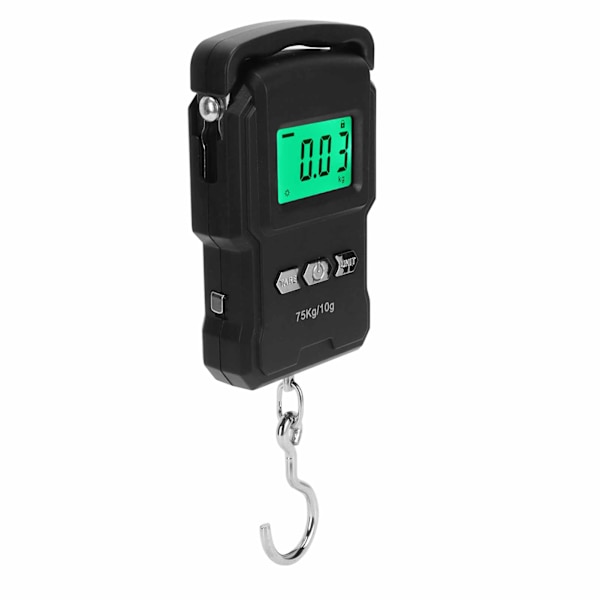 Bärbar elektronisk våg med måttband LCD-display Expressvåg 75 kg för hemmet